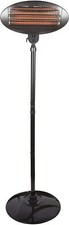 Black Electric Quartz Free Standing Floor or Wall Outdoor Garden Patio Heater
