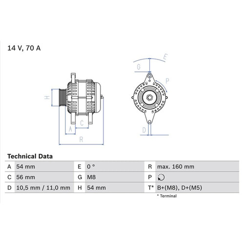 Bosch car alternator - bosch,