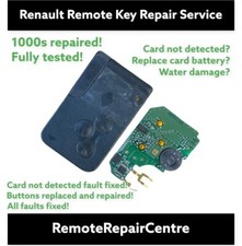 Card Not Detected Renault Scenic & Megane Key Card Repair Service Fix