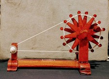 Indian Handmade Gandhi Charkha Wooden Spinning Wheel Decorative Ornament Working