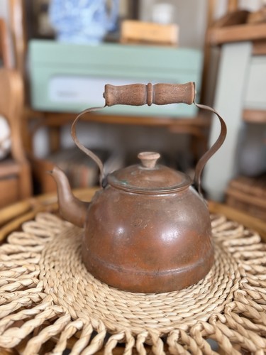 Vintage tagus copper brass tea - vintage,