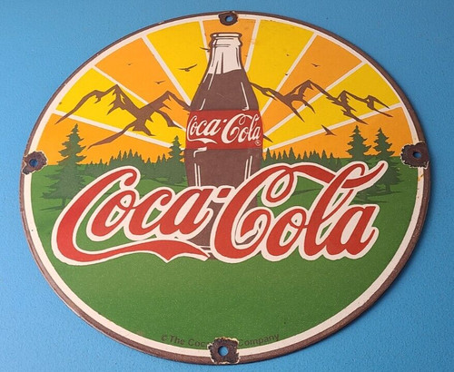 Vintage coca cola porcelain - vintage,
