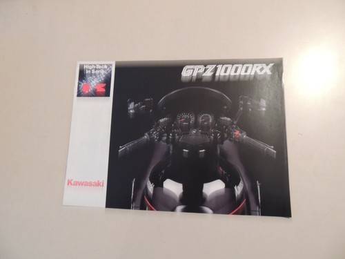 Kawasaki gpz 1000 brochure - gpz, rx