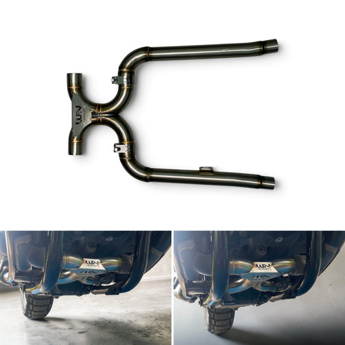 Pipe exhaust mid - link, for