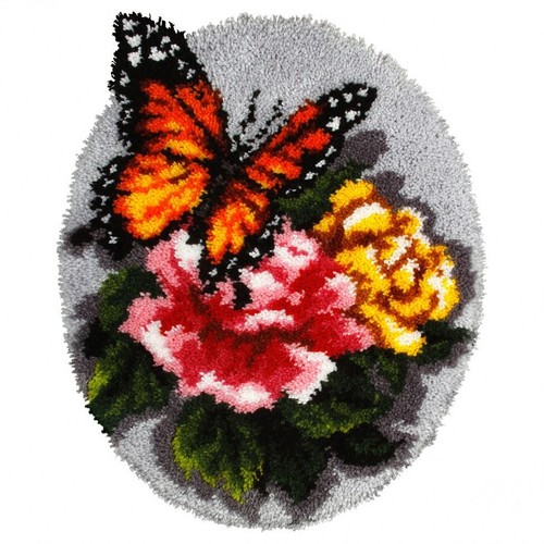 Orchidea latch hook kit rug - orchidea,
