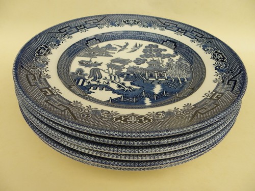 Churchill blue white willow - blue,