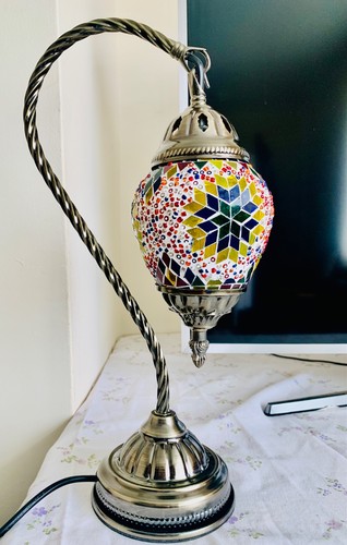 Turkish mosaic table lamp - turkish,