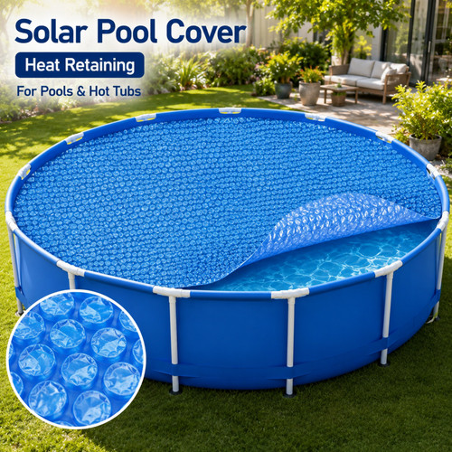 Round solar pool cover - round, film