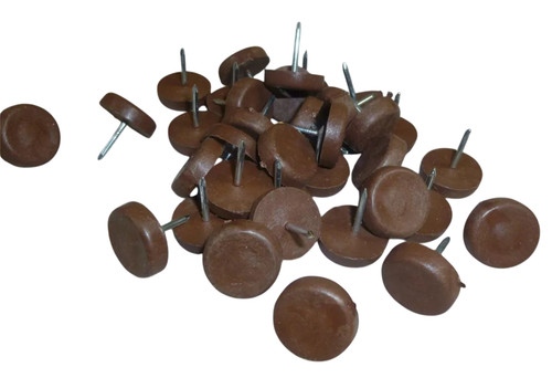 Chair glides brown nylon - brown,