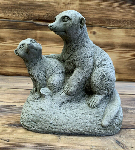 Stone garden mother and baby - garden,