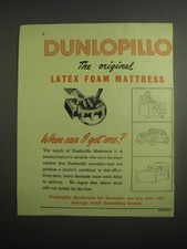 1948 Dunlopillo Mattress Ad -