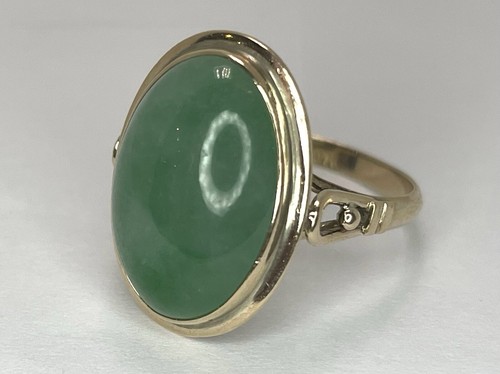 Vintage 14ct gold jade - vintage,