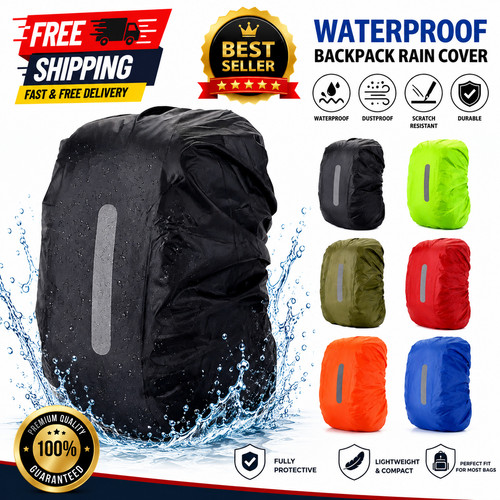 Waterproof backpack rain - waterproof, cover