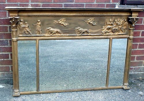Regency giltwood overmantle