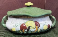 Vintage Arnel Merry Mushroom Casserole Dish 