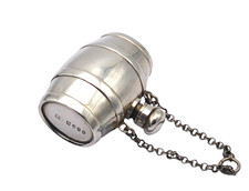 SOLID SILVER PERFUME BOTTLE