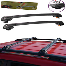 VW T5 T6 TRANSPORTER 3X BLACK ALUMINIUM ROOF RACK CROSS BARS SWB , LWB