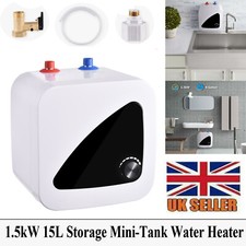 Mini Electric Hot Water Heater 12L Indoor Outdoor Camping Caravan Instant Shower