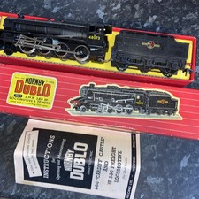 Hornby Dublo 2224 2-Rail 8F Class 2-8-0 BR Black 48073 Steam Loco vgc - boxed