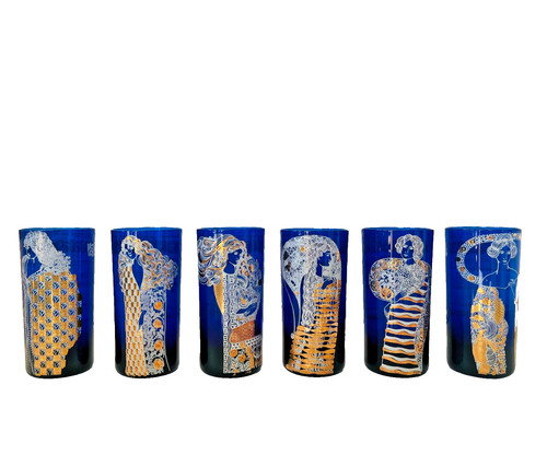 Art nouveau glassware klimt - art,