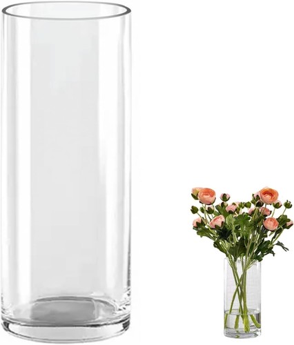 Glass cylinder vase 30cm tall - 30cm,