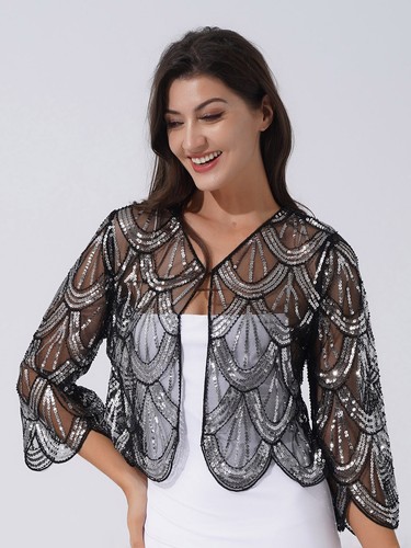 Lady open front chiffon - open,
