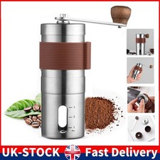 Manual Hand Coffee Grinder – Adjustable Ceramic Burr Stainless Steel Portable