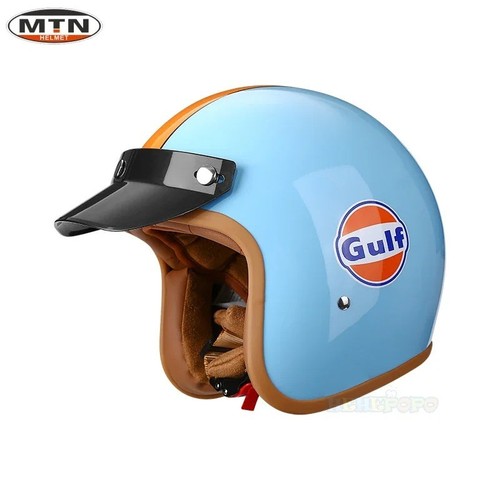 Vintage motorcycle helmet 4 - helmet, 3/4