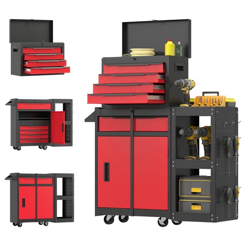 Homcom modular tool chest - tool,