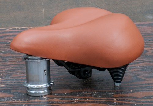 Brown cruiser bicycle - brown, saddle