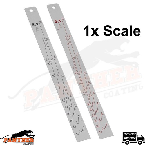 Paint mixing measuring stick - mixing,