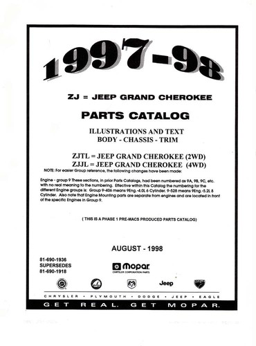 1997 1998 jeep grand cherokee - 1997-1998,