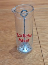 Horlicks vintage glass mixer - horlicks,