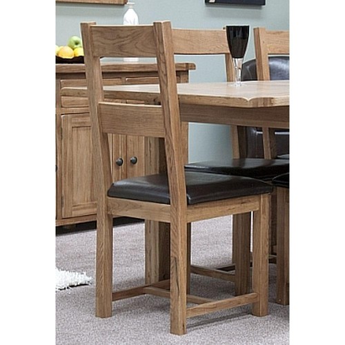 Solid oak 2pc leather - oak,