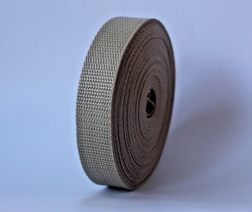 Beige webbing tape strap - beige,