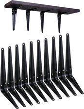 10Pcs Shelf Brackets 8" 10"