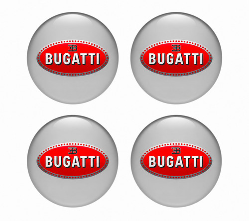 Bugatti logo stickers 4pcs - bugatti,