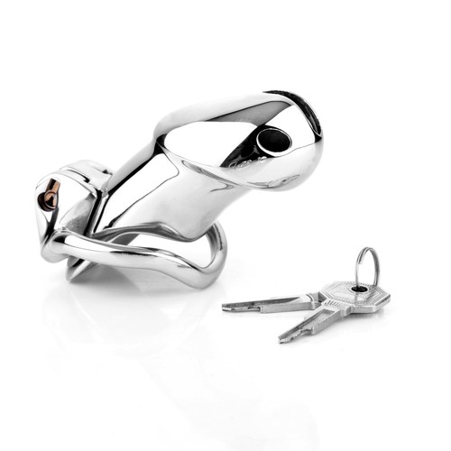 Stainless steel chastity - steel,