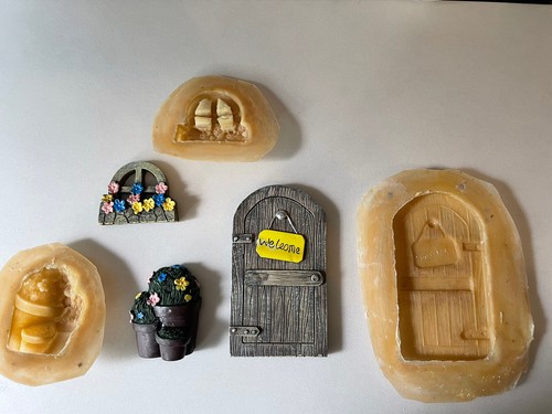 Latex rubber mould fairy door - latex,