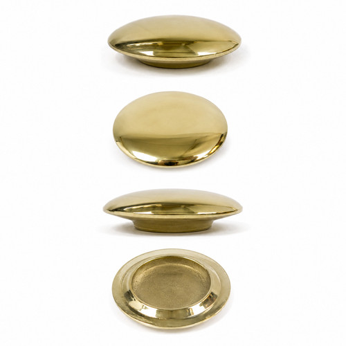 Hollow brass dome caps bed - dome,