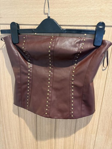 Zara studded faux leather - faux,