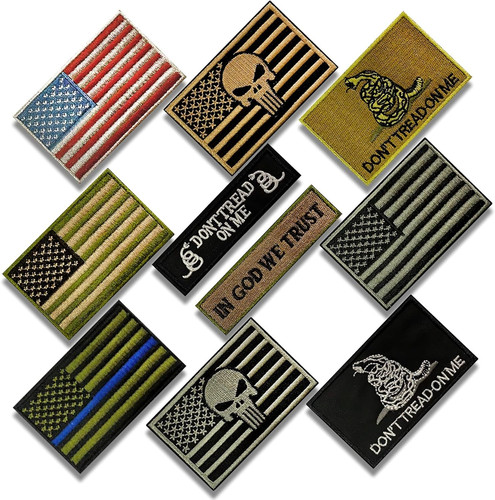 American flag patch 10 - american,