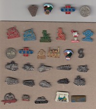 Vintage TRAIN pin badges