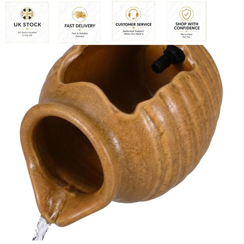 Compact ceramic pond spitter - pond,
