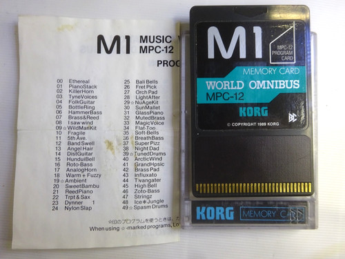 Korg memory card - korg,