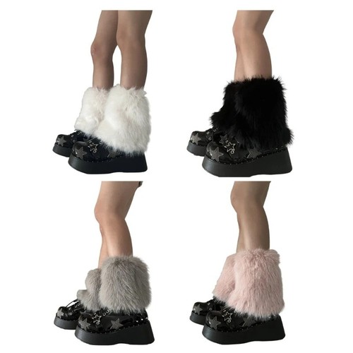 Women faux fur - faux, leg