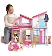 Barbie Malibu House Playset Dreamhouse Dollhouse Furniture & Accessories Toy