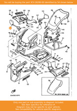 YAMAHA Rear View Mirror Assy (right), 3CV-26290-00 OEM FJ1200