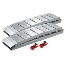 2x Folding Aluminium Loading Ramps | 228cm | 1360kg Capacity (Pair)