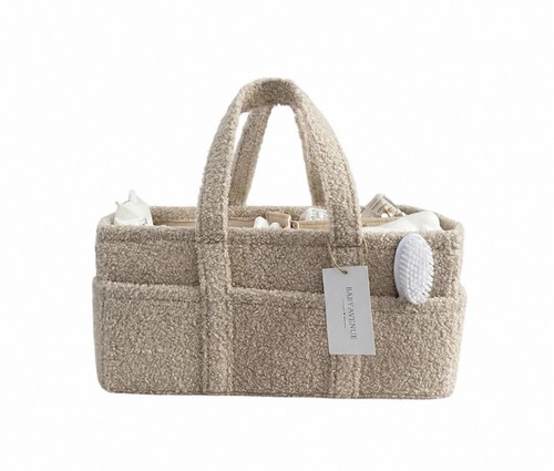 Bouclé nappy caddy organiser - bouclé,
